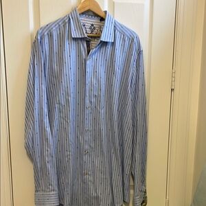 Blue Striped Men's Shirt